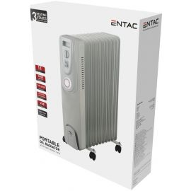 Entac Καλοριφέρ Λαδιού 11 Φέτες 2500W Λευκό με Timer Αντίστροφης Μέτρησης