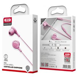 XO EP46 Noise-cancelling in-ear sleep Handsfree  1.2μ Ρόζ