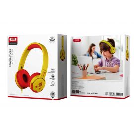 XO EP47 Ακουστικό Παιδικό για Εκμάθηση Ενσύρματο Κόκκινο-Κίτρινο