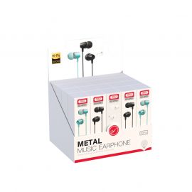 XO EP51 Μεταλλικό in-ear Handsfree (20τμχ/Display)