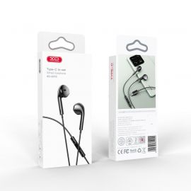 XO EP72 2ης Γενιάς Type-C Handsfree Μαύρο με Ψηφιακή Αποκωδικοποίηση