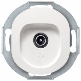 EON E612I.0 TV aerial socket without cover frame for individual systems, white
