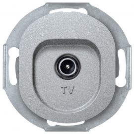 EON E612I.S TV aerial socket without cover frame for individual systems, silver