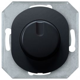 EON E6173.E Dimmer without cover frame with rotary single-pole switch 40-400VA, soft-touch black