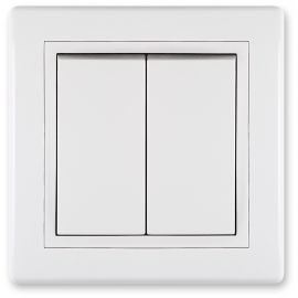 PRESTIGE Alternative switch double, white without interframe