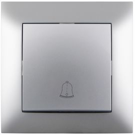 Entac Arnold Recessed doorbell switch Silver