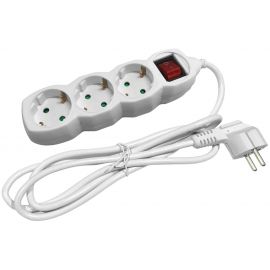 Entac Socket Extension Cord 3 Sockets With Switch 3m 3G1.5