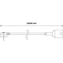 Entac Μπαλαντέζα 30m Πορτοκαλί 3G1.5