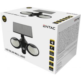 Entac Ηλιακό Φως Τοίχου 10W SMD 2 Κεφαλές με Ανιχνευτή Κίνησης