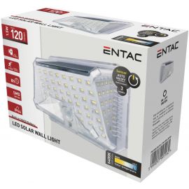 Entac Ηλιακός Προβολέας Τοίχου 1.5W SMD 3 modes Φωτοκύτταρο