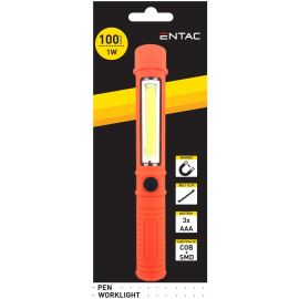 Entac Φακός Στυλό 1W EWL-1W Πορτοκαλί