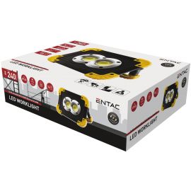 Entac Φακός Εργασίας COB 6W+1W Διπλής Μπαταρίας