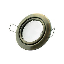 Avide GU10 Frame Round Swivel Copper