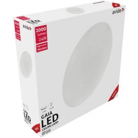 Avide LED Μοντέρνα Πλαφονιέρα Οροφής Gaia 24W 380*105.0mm Θερμό 3000K