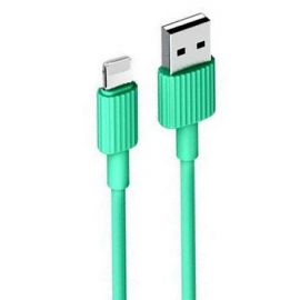 XO NB156 USB Καλώδιο Φόρτισης για Lightning Πράσινο
