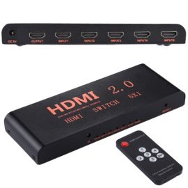 HDMI Switch Metal 5 In / 1 Out 4K x 2K Remote