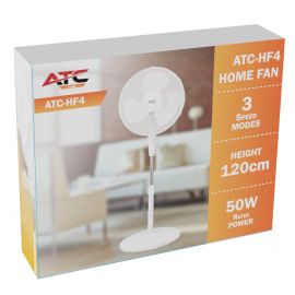 ATC HF4 Ανεμιστήρας Ορθοστάτης 50W 120cm Λευκός