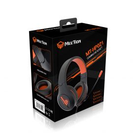 Meetion MT-HP021 Gaming Ακουστικά Μαύρο + Πορτοκαλί
