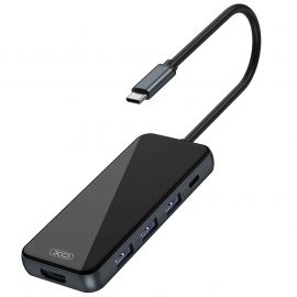 XO HUB002 USB-C Πολλαπλός Αντάπτορας 5 σε1