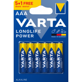 Varta Αλκαλική Longlife Power Μπαταρία LR3 AAA BL 5+1