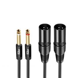 2 poles 6.35mmx2 - 2x XLR male cable