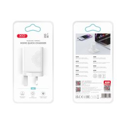 XO L159 Φορτιστής Ταχείας Φόρτισης (UK) QC 18W 1x USB-A