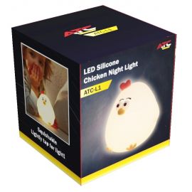 ΑTC LED Κότα Φωτάκι Νυκτός Σιλικόνης