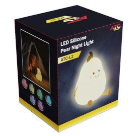 ΑTC LED Αχλάδι Φωτάκι Νυκτός Σιλικόνης