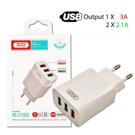 XO L72 EU QC3.0+2.1A 3xUSB charger