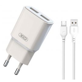 XO L92C EU Διπλός 2.4A Φορτιστής με Καλώδιο Micro