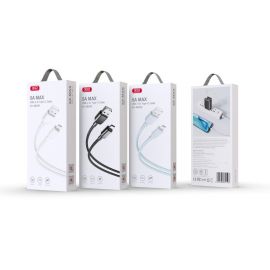 XO NB249 Καλώδιο Φόρτισης + Data Type-C 5A PVC 1m Μπλέ