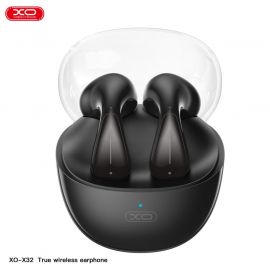 XO X32 Ακουστικά Bluetooth TWS με Διαφανής Θήκη Μαύρο