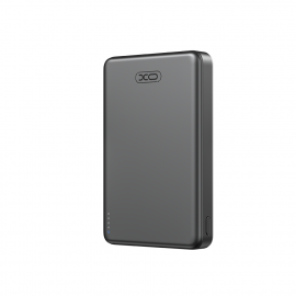 XO PR296 Power Bank Γρήγορης Φόρτισης Μεταλλικό Μαγνητικό 10000mAh Γκρι