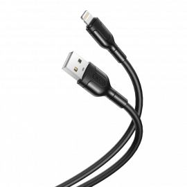 XO NB212 2.1A USB Καλώδιο για Lightning 1m Μαύρο