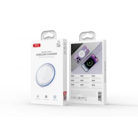 XO CX042 Ασύρματος Φορτιστής 15W με Μαγνήτη και Μπλε Φωτισμό - Επιτραπέζιος