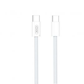 XO NB-Q260A Καλώδιο Φόρτισης Πλεξούδα Type-C σε Type-C 27W, μήκους 1m
