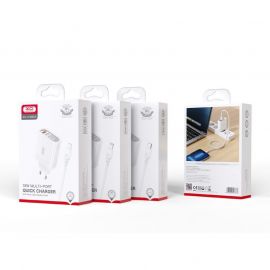 XO L100(EU) 4USB Γρήγορης Φόρτισης Φορτιστής 1USB QC3.0 + 3USB 2.4A