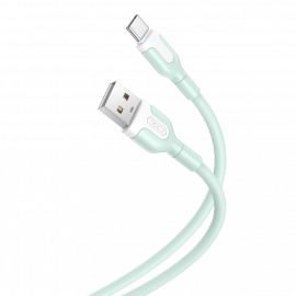 XO NB212 2.1A USB Καλώδιο for Type-C 1m Πράσινο