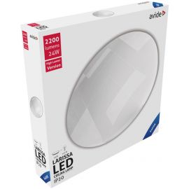 Avide LED Μοντέρνα Πλαφονιέρα Οροφής Larissa 24W 375*70mm Ψυχρό 6400K