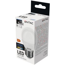 ENTAC LED ΣΦΑΙΡΙΚΗ 6.5W E27 6400K