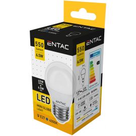 ENTAC LED ΣΦΑΙΡΙΚΗ 6.5W E27 4000K