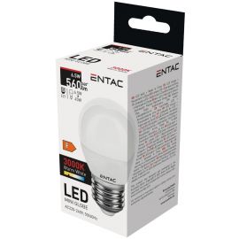 ENTAC LED ΣΦΑΙΡΙΚΗ 6.5W E27 3000K