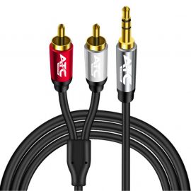 ATC HQ 3.5mm M/ 2 X RCA Cable 5m