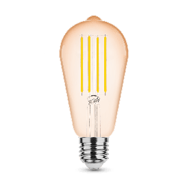 Modee Lighting Λαμπτήρας LED Filament Amber ST64 4W E27 320° 1800K (320 lumen)