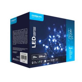 Modee Lighting Χριστουγεννιάτικα Λαμπάκια LED Lights με Αντάπτορα (200LED/20m/10cm) Ψυχρό