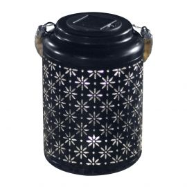 Modee Lighting LED Ηλιακό Φαναράκι Κήπου LT005B (H26x17x17cm) Μαύρο