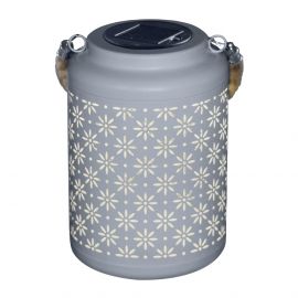 Modee Lighting LED Ηλιακό Φαναράκι LT005W (H26x17x17cm) Λευκό