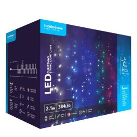 Modee Χριστουγεννιάτικα Φωτάκια LED με Αντάπτορα (384LED/2.1m) Πολύχρωμα