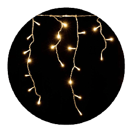Modee Χριστουγεννιάτικα Φωτάκια LED με Αντάπτορα & Δυνατότητα Επέκτασης (200LED/4m/H70cm) Θερμό Λευκό