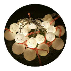 Modee Χριστουγεννιάτικα Φωτάκια LED Θερμό (10LED/1.35m/15cm) 